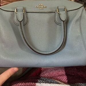 Coach Bennett crossbody slate blue purse clutch